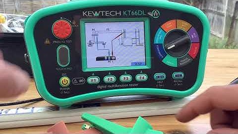 Kewtech KT66DL screens and functions