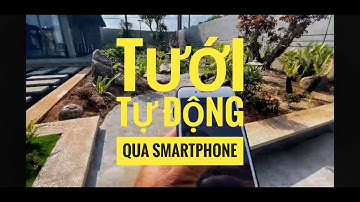 Hệ thống tưới tự động sân vườn biệt thự điều khiển bằng Smart bằng béc tưới cảnh quan Pop-up