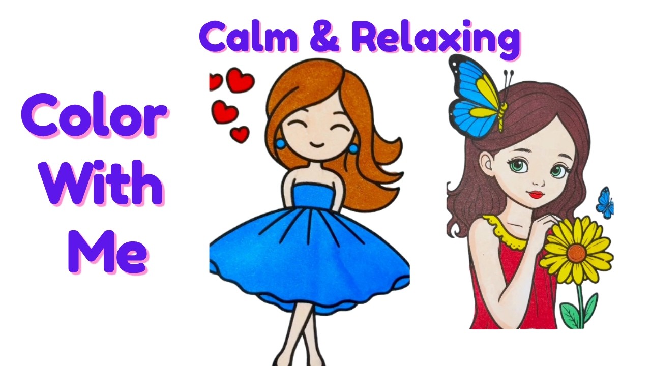 ASMR Coloring | Relaxing Art Sounds with Markers - YouTube