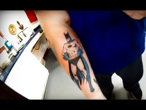 Batman Tattoo On My Arm! - YouTube