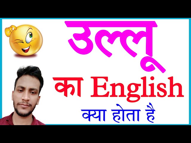 Ullu ko english mein kya kahate hain | Ullu ko english me kya kehte hai class=