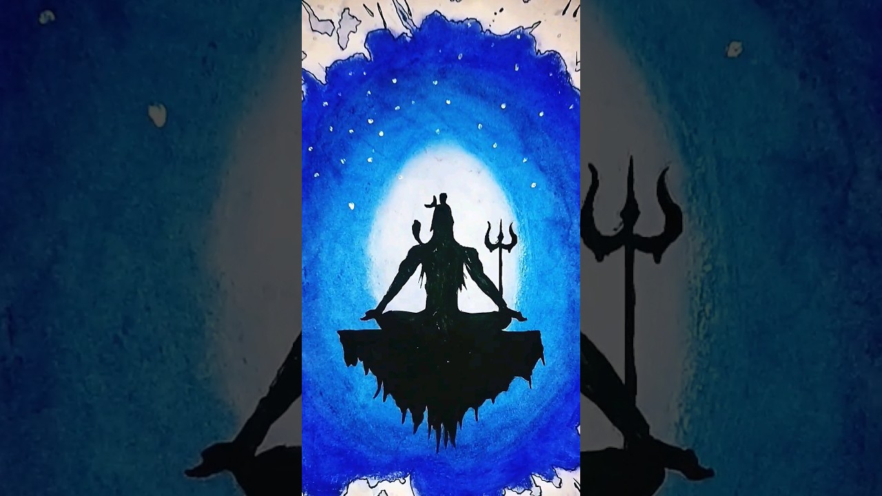 🕉mahadav drawing 🕉 water 🎨 colour drawing 
