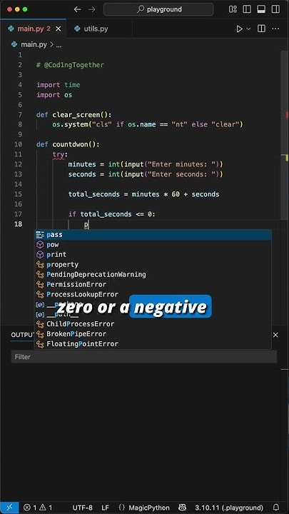 Python Project for Beginners - Simple Countdown Timer - YouTube