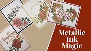 Metallic Ink Magic | Lisa Horton Crafts Stamps, Stencils, Dies & Metallic ink