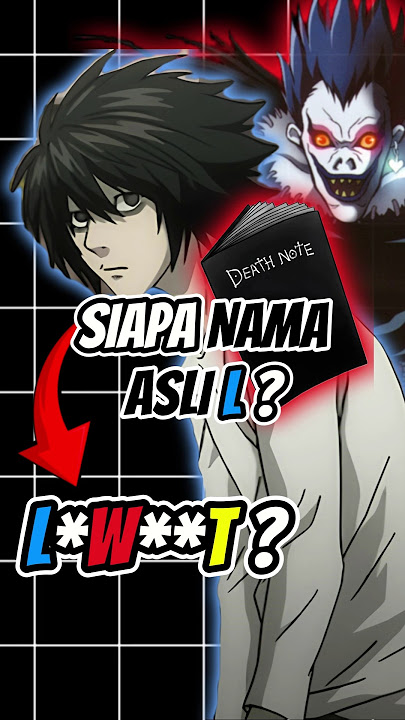 SIAPA NAMA ASLI L DEATH NOTE? #animeshorts #lightyagami #deathnote #near #ryuzaki #prodigy #ryuk