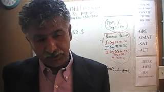 TEAS 6, Practice Test 3, p100, Study Manual, Math Day 172, Nursing Online Prep Tutor HESI GRE, GMAT