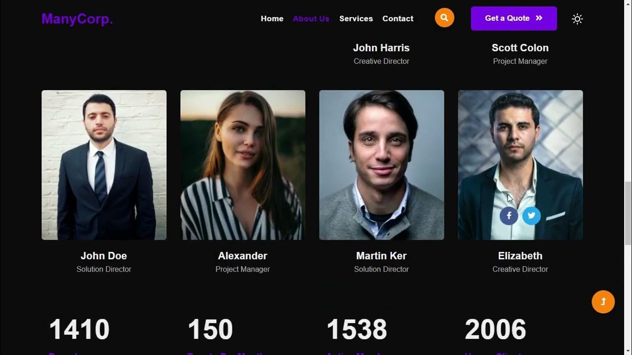 Free Responsive Business Website Template in HTML and CSS || With ...
