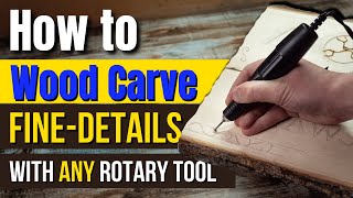 How to Wood Carve/Power Carve Fine Details with Any Rotary Tool screenshot 5