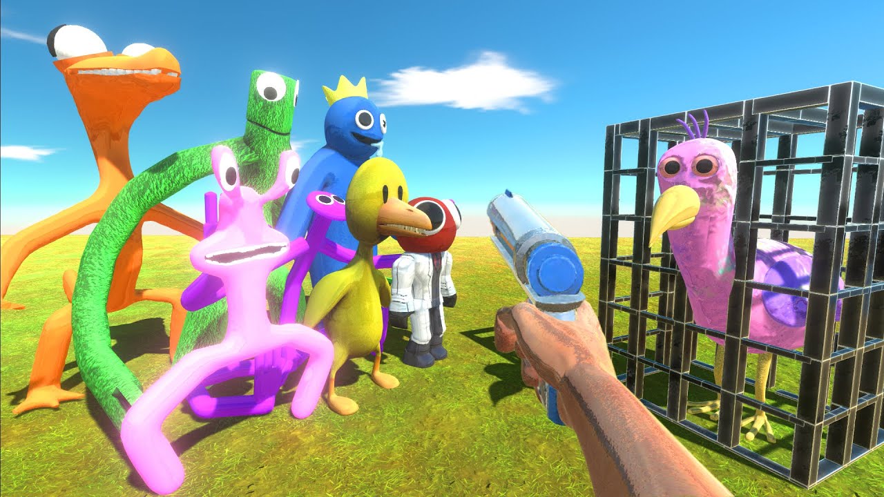 New Fps Weapon | Help Rainbow Friends Rescue Opilia bird - Animal Revolt Battle Simulator