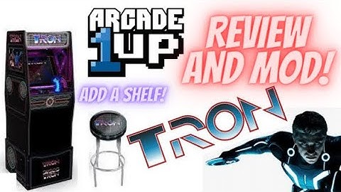 Aracde1Up Tron, Home Arcade Machine Cabinet Review and Mod. Discs of Tron #arcade1up #arcade #tron