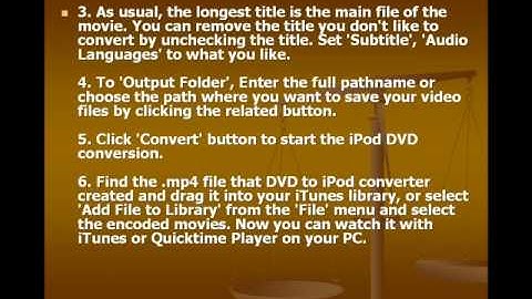Step-by-Step DVD to iPod Conversion Tutorial