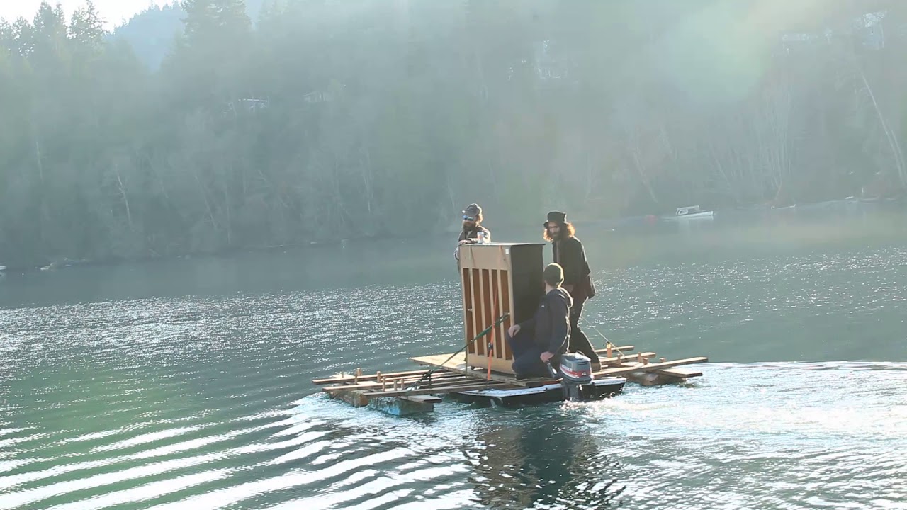 Piano on Raft - YouTube