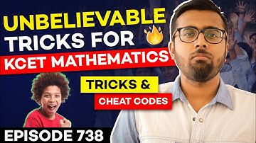 KCET 2023: Unbelievable Tricks to solve Mathematics Mcqs | Tricks & Cheat Codes #738 #kcet2023