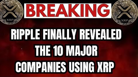 10 Companies Using XRP RIGHT NOW – The Hidden Adoption No One Is Talking About