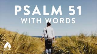 Psalm 51 - A Prayer of Repentance - KJV version