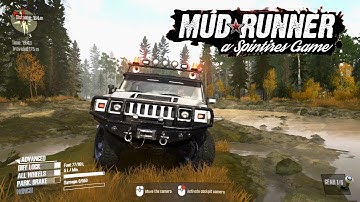 Scouting Hills in Hummer H2 | SpinTires: MudRunner - The Downhill Revisit | Adega Mod