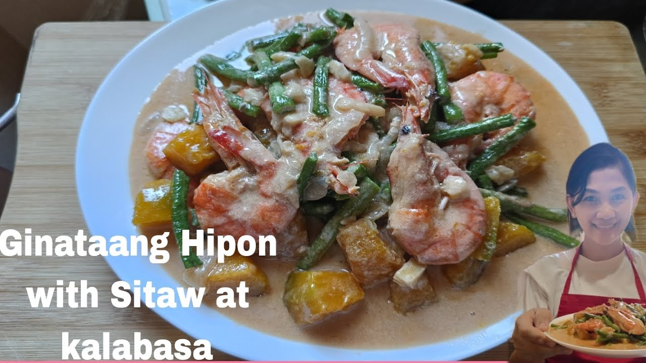 Ginataang Hipon with Sitaw at kalabasa | By Kusina ni Mommy Bebe - YouTube