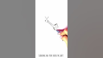 🦗 Grasshopper Drawing Made Easy ✏️🌿 Unlock Your Creative Potential✅#shorts #drawing #RavlykArt