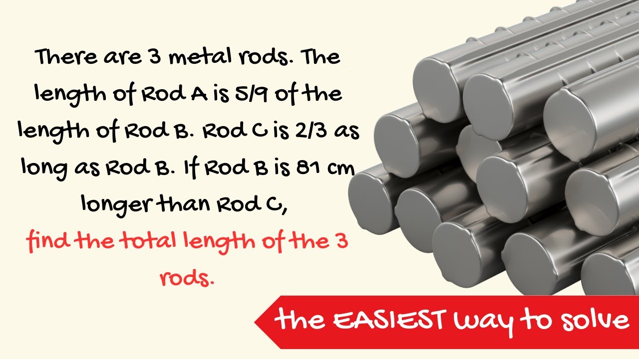 Three Metal Rods Solve Instantly: Total Length of Three Metal Rods Explained! 🧮📏 - YouTube