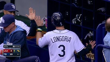 LAA@TB: Escobar knocks line drive for RBI single