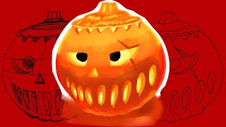 how to draw a pumpkin for halloween