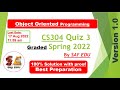 CS304 Quiz 3 (Spring) 2022 || Object Oriented Programming || SAY EDU💗 || Inheritance in C++