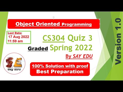 CS304 Quiz 3 (Spring) 2022 || Object Oriented Programming || SAY EDU💗 || Inheritance in C++