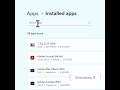 Windows 11 Removing Applications