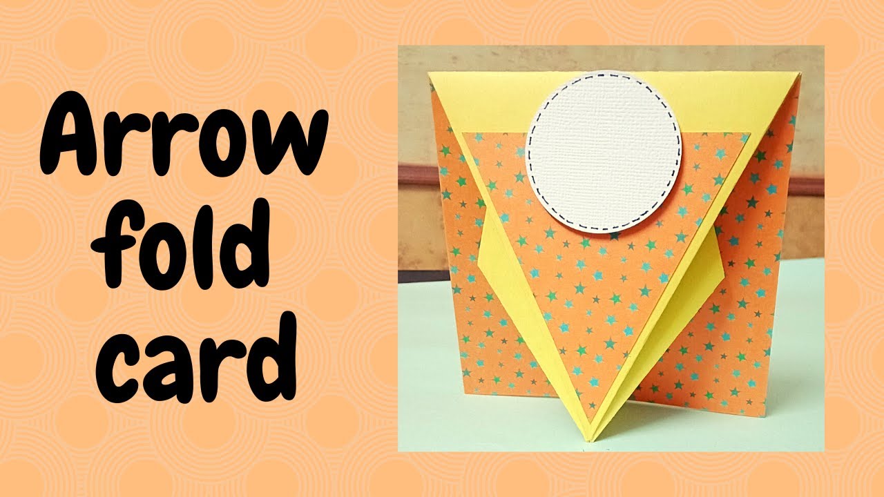 How to make arrow fold card | Handmade cards - YouTube