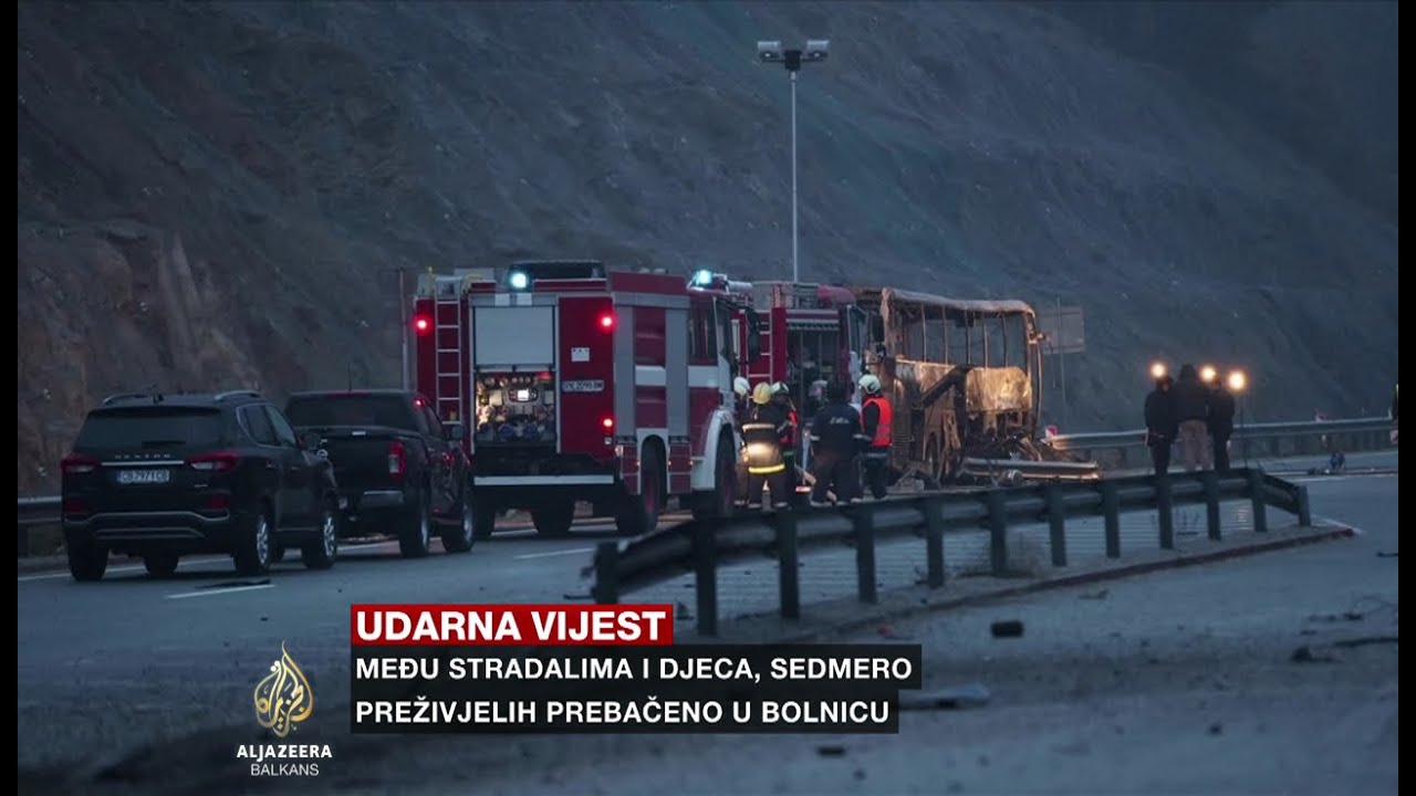 مقتل 12 طفلاً في حادث حافلة في مقدونيا