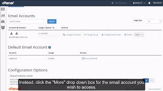 How to use webmail from within cPanel?
