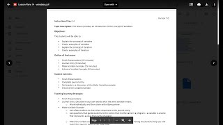 Intro Into Programming: Variables
