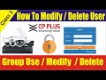 How to  modify dvr user account  delete user account  group user  online it solution