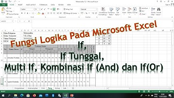 Fungsi Logika If Pada Microsoft Excel