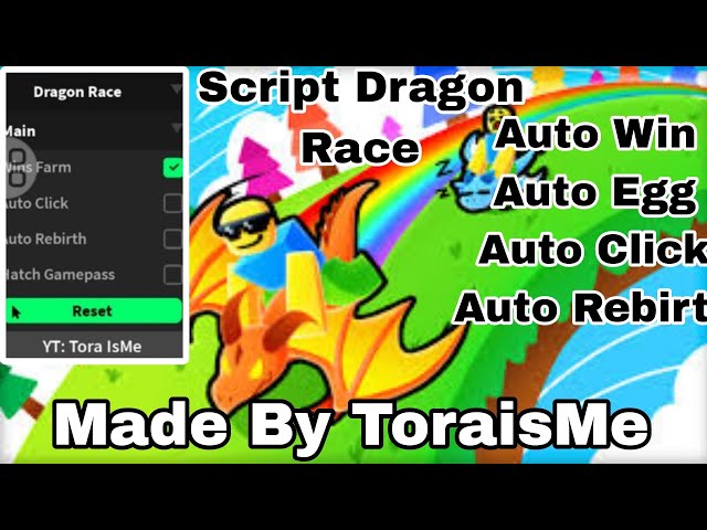 Roblox] Script Dragon Race [Mobile And Pc] (Script Made By ToraIsMe)