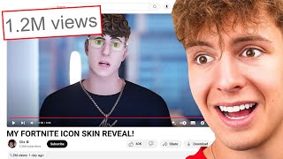 Clix REACTS to his Fortnite Icon Skin REVEAL