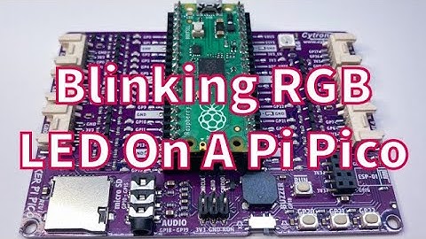 Raspberry Pi Pico RGB LED Blinking Using Maker Pi Pico | RGB Script
