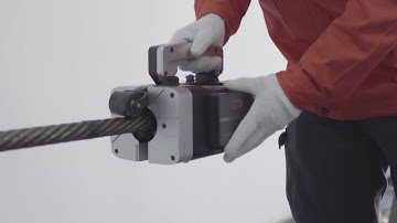 Wire rope flaw type experiment