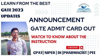 GATE 2023 Admit Card