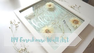 DIY Farmhouse Decor | Pressed Flower Art