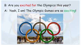 NZ at the Olympics -  ed ing adjectives