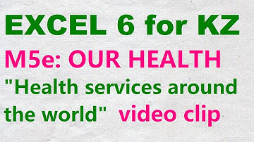 EXCEL 6 for Kaz M5e  "HEALTH services around the WORLD"  video clip