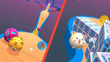 Sky Rolling Ball 3D - All Levels 220-223, SpeedRun Gameplay, Android IOS, Amaizing Ball Game