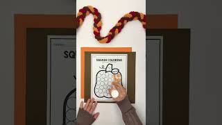 Pumpkin coloring pages dot marker activity for kids #dotart #fall #finemotorskills #prek #kinder