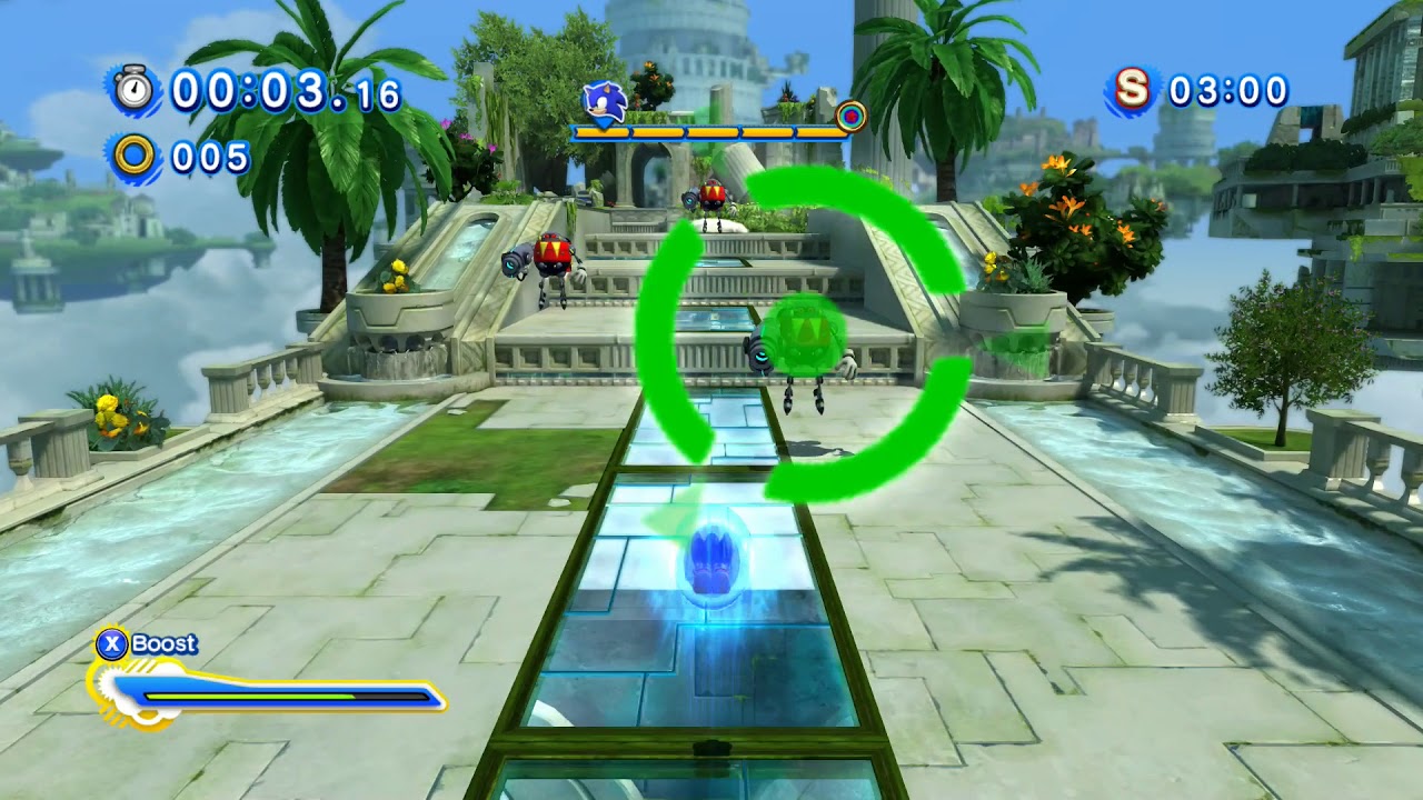 Sonic Generations (PC): All Sky Sanctuary Modern Challenge Acts (S-Ranks)