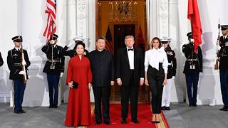 习近平主席夫妇抵达白宫出席欢迎宴会