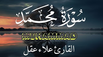 سورة محمد كاملة بصوت خاشع يريح القلب - القارئ علاء عقل [ الختمة المرتلة ] Surah Muhammad - Alaa Aqel