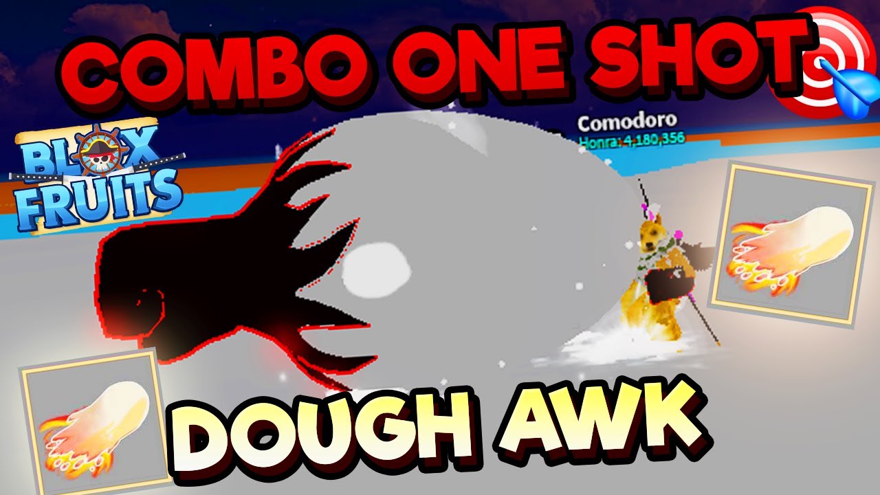 🔥[INSANO] Combo ONE SHOT da DOUGH AWK no BLOX FRUITS!! YouTube