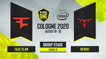 CS:GO - Faze Clan vs. Heroic [Nuke] Map 1 - ESL One Cologne 2020 - Group B - EU