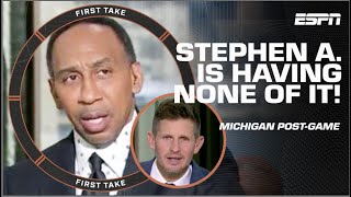 🚨 LOOK AT ME! 🚨 Stephen A. thinks Michigan are ‘ACTING LIKE VICTIMS!’ | First Take